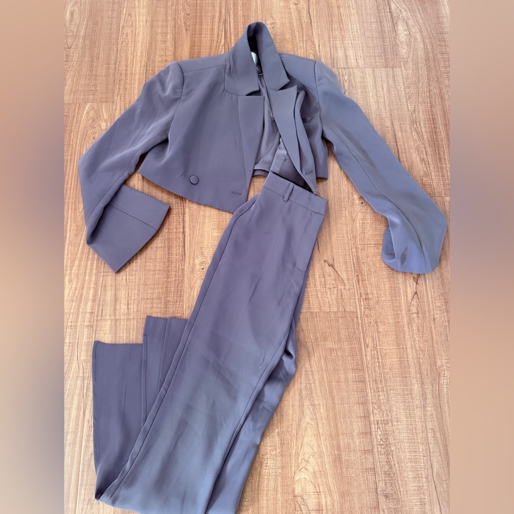 Meshki Charcoal Women's Pantsuit - Picture 1 of 1